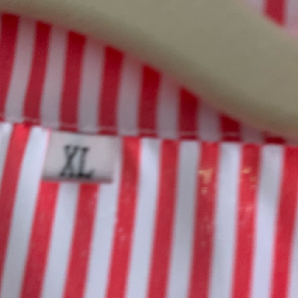 New without tags red & white striped tie front dress - Picture 3 of 7